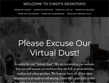 Tablet Screenshot of cindysdesktop.com